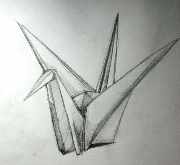 Creation of Origami love: Step 2